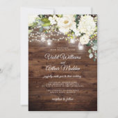 素朴フローラストリングラ結婚イト 招待状 (正面)