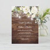 素朴フローラストリングラ結婚イト 招待状 (スタンド正面)