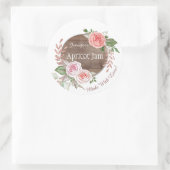 素朴フローラゼリージャムカスタムベーキングベーカリー ラウンドシール (バッグ)