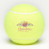 素朴フローラニュー祖母タイポグラフィ テニスボール (裏面)