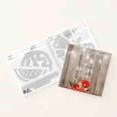 素朴フローラバーンウッド&ライトレシピブック ノートブック (内部)