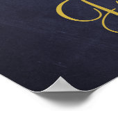 素朴フローラバ結婚ルグンディ海軍歓迎サイン ポスター (角)