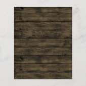 素朴フローラパープルと金ゴールドのメ結婚ニュー・カード (裏面)