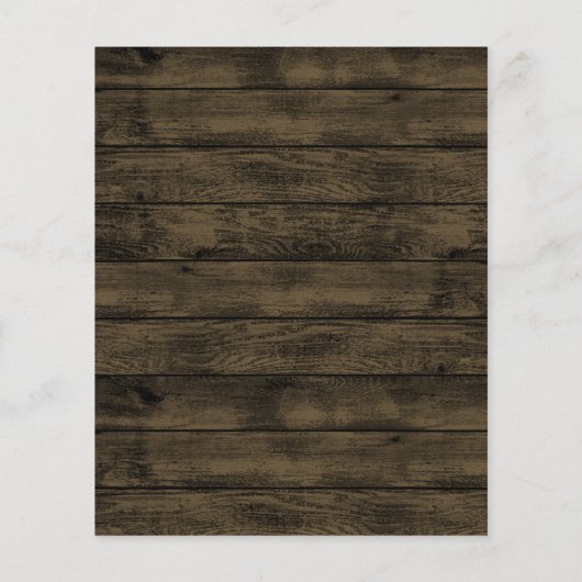 素朴フローラパープルと金ゴールドのメ結婚ニュー・カード (裏面)