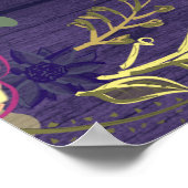 素朴フローラパープ結婚ルへようこそ ポスター (角)