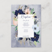 素朴フローラビーチ航海の披露宴 エンクロージャーカード (正面)