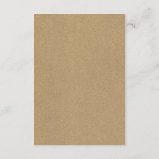 素朴フローラフェイククラフト結婚詳細 エンクロージャーカード (裏面)