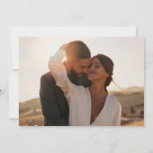 素朴フローラフォトオータム秋の結婚式 招待状 (裏面)