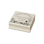 素朴フローラフモダンァミリ差出人住所 ラバースタンプ (スタンプ)