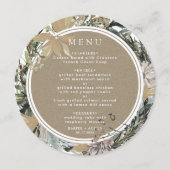 素朴フローラフレーム秋ウィンターウェディングサークル メニュー (正面)