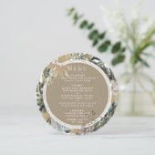 素朴フローラフレーム秋ウィンターウェディングサークル メニュー (スタンド正面)