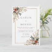 素朴フローラフレ結婚ーム 招待状 (スタンド正面)
