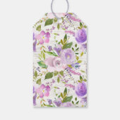 素朴フローラブライダルシャワーお願いギフトラベル ギフトタグ (裏面)