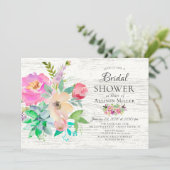 素朴フローラブライダルシャワー招待状 招待状 (スタンド正面)
