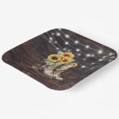 素朴フローラブライダルシャワー紙プレート ペーパープレート (傾斜あり)