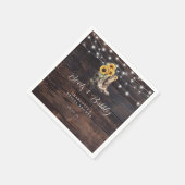 素朴フローラブライダルシャワー紙 スタンダードカクテルナプキン (角)