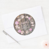 素朴フローラブライダルシャワー ラウンドシール (封筒)