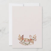 素朴フローラブライダル茶 招待状 (裏面)