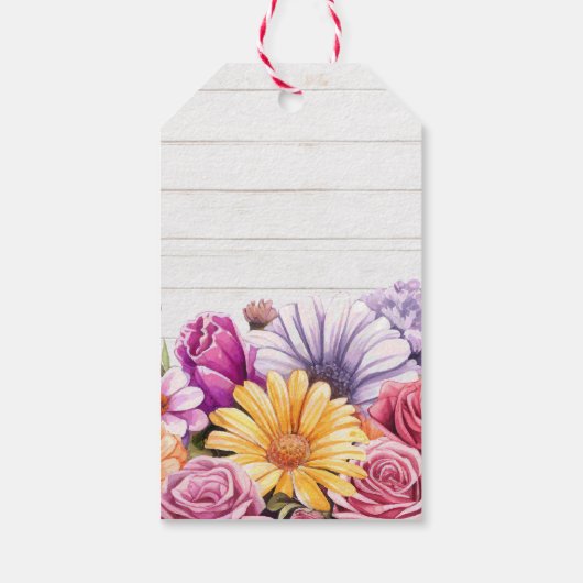 素朴フローラブーツカントリー結婚ファームありがとう ギフトタグ (裏面)