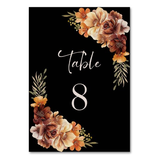 素朴フローラブ結婚ラックの表番号 テーブルナンバー (裏面)