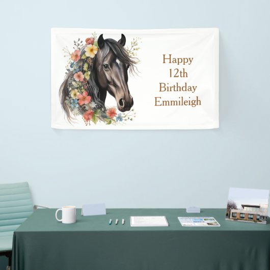 素朴フローラホース12誕生日 横断幕 (トレードショー)