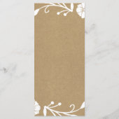 素朴フローラボタニカルリースクフェイクラフト結婚ズ メニュー (裏面)