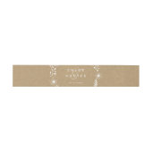 素朴フローラボタニカルリースクフェイクラフト結婚ズ 招待状ベリーバンド (フラット)