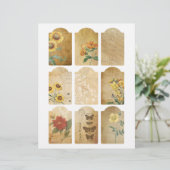 素朴フローラミニラベルスクラップブック装飾 (スタンド正面)