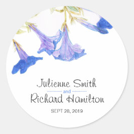 素朴フローラモダンボタ結婚ニカル ラウンドシール