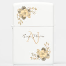 素朴フローラモノグラムの金ゴールド