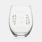 素朴フローラユ結婚ーカリ ステムなしワイングラス (正面)