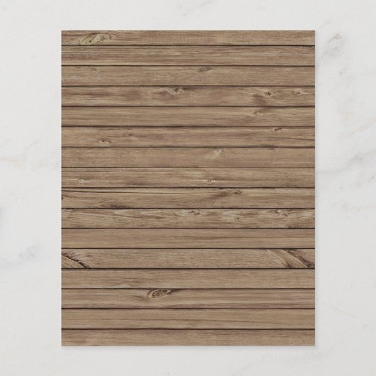 素朴フローラライト予算結婚式招待状 (裏面)