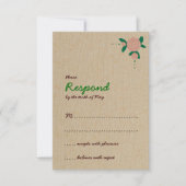 素朴フローラリース反応 出欠カード (正面)