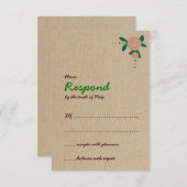 素朴フローラリース反応 出欠カード (正面/裏面)