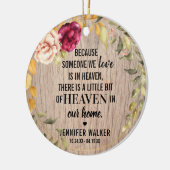 素朴フローラリース記念クリスマス セラミックオーナメント (左)