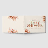 素朴フローラレターオータム秋ベビーシャワー ゲストブック (全面)