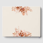 素朴フローラレターオータム秋ベビーシャワー ゲストブック (裏面)