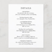 素朴フローラワイルドフラワーバジェット結婚式招待状 チラシ (裏面)