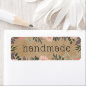 素朴フローラヴィンテージ紙手作り製品 ラベル (インサイチュ)