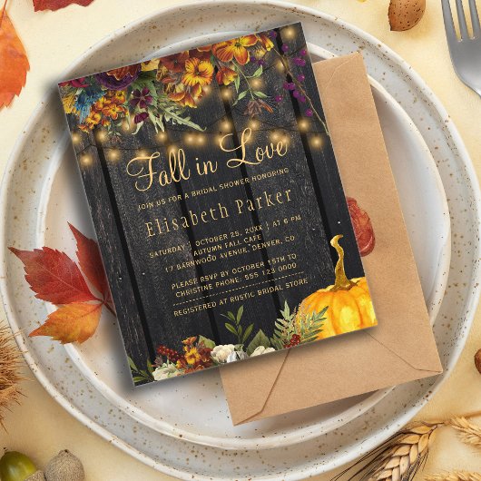 素朴フローラ予算ブライダルシャワー招待