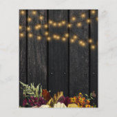 素朴フローラ予算ブライダルシャワー招待 (裏面)