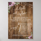 素朴フローラ使い捨てカメラの指示記号 ポスター (正面)