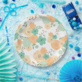 素朴フローラ使い捨てパーティー紙プレート ペーパープレート (パーティー)