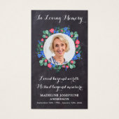 素朴フローラ写真記念祈りの言葉カード葬儀 (正面)