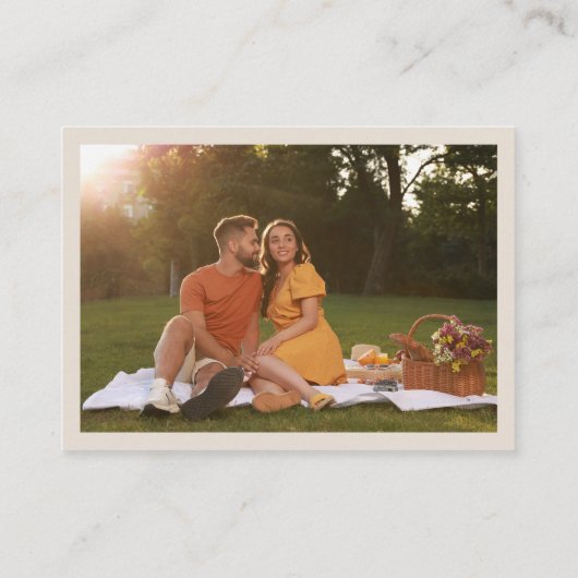 素朴フローラ写真QRコード結婚のWebサイト エンクロージャーカード (裏面)