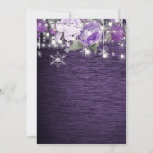 素朴フローラ冬の結婚式招待状 招待状 (裏面)