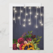 素朴フローラ冬結婚海軍のリハーサル 招待状 (裏面)