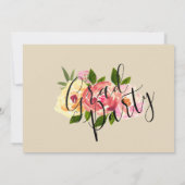 素朴フローラ卒業党招待状 招待状 (裏面)