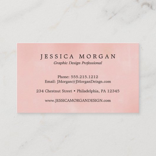 素朴フローラ名刺 名刺 (裏面)