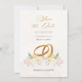 素朴フローラ対結婚輪 セーブザデート (正面)